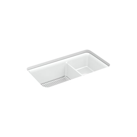 Kohler Kitchen Sink, Undermount Mount, 0 Hole 8204-CM6